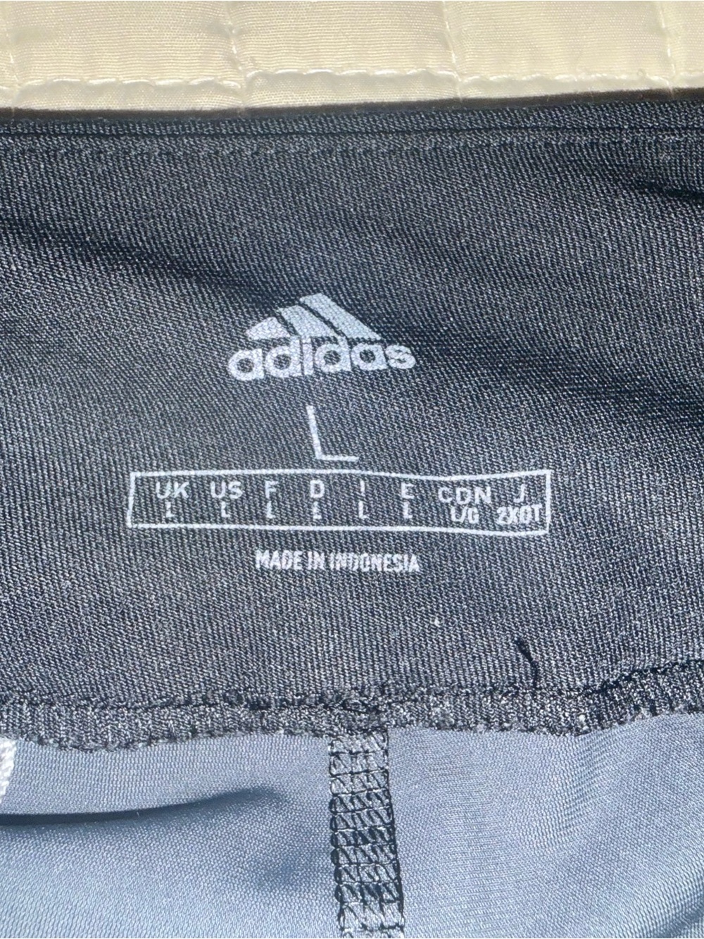 adidas Black Straight Skort with Mock Welt Pockets - Picture 2 of 6